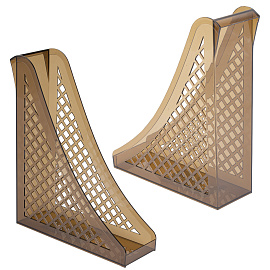 Лоток вертикальный для бумаг BRAUBERG ECO, 240х80х290 мм, сетчатый, дымчатый, 239015