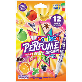 Фломастеры Carioca "Perfume Xplosion", 12цв., ароматизированные, смываемые, картон, европодвес фото Фломастеры Carioca "Perfume Xplosion", 12цв., ароматизированные, смываемые, картон, европодвес