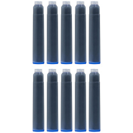 Картриджи чернильные BRAUBERG DELTA, КОМПЛЕКТ 10 штук, СИНИЕ, 143956 фото Картриджи чернильные BRAUBERG DELTA, КОМПЛЕКТ 10 штук, СИНИЕ, 143956