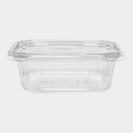 Контейнер одноразовый с крышкой ЮП-РКСП 165х170х53 мм 750 мл прозрачный (300 штук в упаковке)