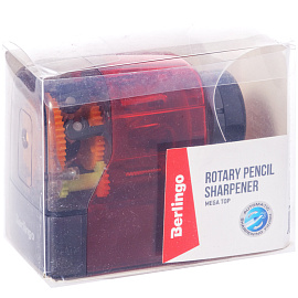 Точилка механическая Berlingo "Megatop", пласт. корпус, инд. упаковка фото Точилка механическая Berlingo "Megatop", пласт. корпус, инд. упаковка
