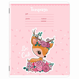 Тетрадь 12 л. ЮНЛАНДИЯ, линия, обложка картон, BE CUTE, 107285