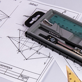 Готовальня Глобус Junior (корпус серебристый, НЧ9-30-60)