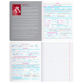 Тетрадь предметная 48л. BG "Угадай кто" - Физика, матовая ламинация, выб. лак