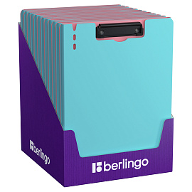 Папка-планшет с зажимом Berlingo "Haze" А4, пластик (полифом), 1800мкм, голубая фото Папка-планшет с зажимом Berlingo "Haze" А4, пластик (полифом), 1800мкм, голубая