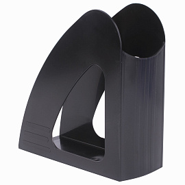 Лоток вертикальный для бумаг BRAUBERG "Delta", 240х90х240 мм, черный, 237239 фото Лоток вертикальный для бумаг BRAUBERG "Delta", 240х90х240 мм, черный, 237239