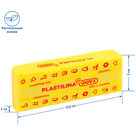Пластилин растительный JOVI, желтый, 150г