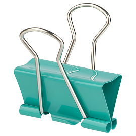 Зажимы для бумаг 32мм, OfficeSpace, 12шт., цветные, картонная коробка