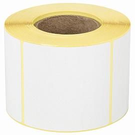 Этикетки термотрансферные, ПОЛУГЛЯНЕЦ, 58х60 мм, 500 этикеток в ролике, 111975