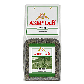 Чай листовой АЗЕРЧАЙ "Букет" зеленый крупнолистовой 400 г, 418039