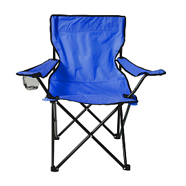 Кресло складное туристическое садовое с подстаканником в чехле, синее, DASWERK (ДАСВЕРК), 680047