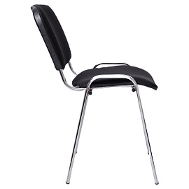 Стул офисный Easy Chair Изо чёрный ткань металл хромированный (1397331)