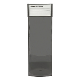 Лоток для бумаг вертикальный СТАММ "Эксперт", тонированный серый, ширина 95мм