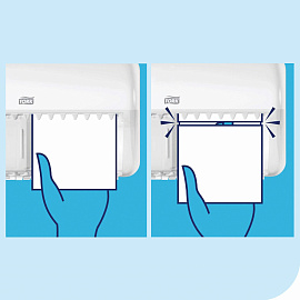 Диспенсер для туалетной бумаги рулонной Торк (Tork) Elevation Т4 белый (557000)