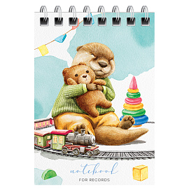 Блокнот А7 40л. на гребне BG "Милые животные фото Блокнот А7 40л. на гребне BG "Милые животные