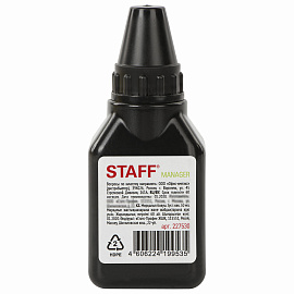 Краска штемпельная STAFF "Manager", синяя, 50 мл, на водно-спиртовой основе, 227530 фото Краска штемпельная STAFF "Manager", синяя, 50 мл, на водно-спиртовой основе, 227530