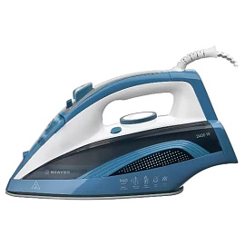 Утюг BRAYER BR4002, 2400 Вт, керамическое покрытие, самоочистка, антикапля, антинакипь, голубой