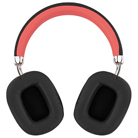 Наушники беспроводные накладные полноразмерные раздвижные мультирежимные, SONNEN HP-B12BR, Bluetooth 5.4, черный/коралловый, 514128