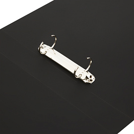 Папка на 2 кольцах СТАММ А4, 40мм, 500мкм, пластик, черная фото Папка на 2 кольцах СТАММ А4, 40мм, 500мкм, пластик, черная