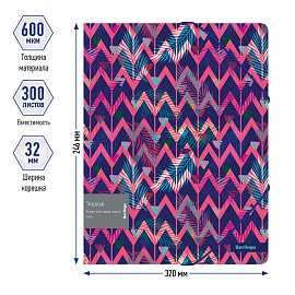 Папка на резинке Berlingo "Tropical" А4, 600мкм, с рисунком
