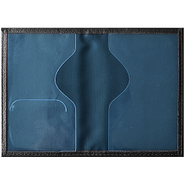 Обложка для паспорта OfficeSpace "Бизнес", экокожа, черный