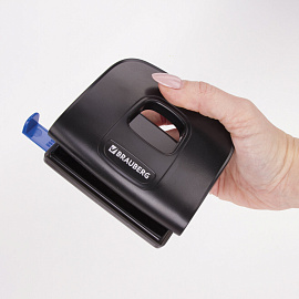 Дырокол BRAUBERG "Extra", до 20 листов, черный, 229091 фото Дырокол BRAUBERG "Extra", до 20 листов, черный, 229091