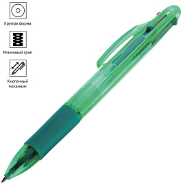 Ручка шариковая автоматическая OfficeSpace 04цв., 0,7мм, грип фото Ручка шариковая автоматическая OfficeSpace 04цв., 0,7мм, грип