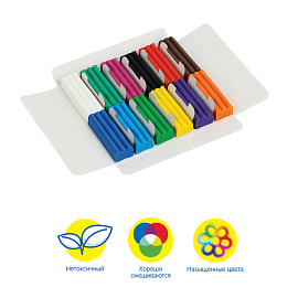 Пластилин Мульти-Пульти "Енот в сказке", 12 цветов, 120г, картон фото Пластилин Мульти-Пульти "Енот в сказке", 12 цветов, 120г, картон