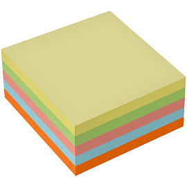 Самоклеящийся блок OfficeSpace, 51*51мм, 250л., 5 пастельных цветов фото Самоклеящийся блок OfficeSpace, 51*51мм, 250л., 5 пастельных цветов