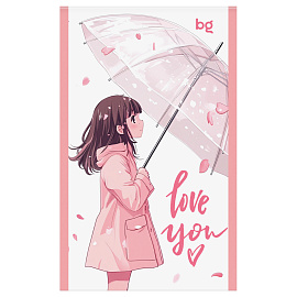 Блокнот А6 32л., на скрепке BG "Девчачьи радости