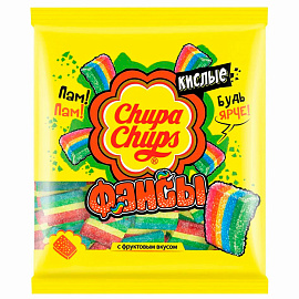 Мармелад жевательный CHUPA CHUPS (Чупа-Чупс) "Кислые фансы", 70 г, пакет