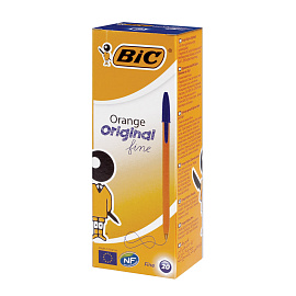 Ручка шариковая неавтоматическая Bic Orange синяя (толщина линии 0.3 мм)