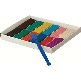 Пластилин классический Гамма Мультики 12 цветов 240 грамм