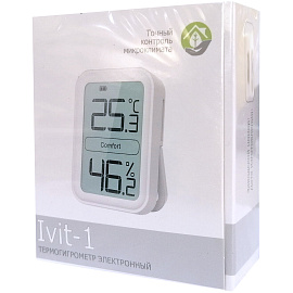 Термогигрометр электронный Рэлсиб Ivit-1 (с поверкой РФ)
