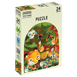 Пазл 24 эл. Maxi ТРИ СОВЫ "Лесная компания