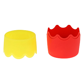 Подставка-органайзер (стакан для ручек), розово-желтая, непрозрачная, СН502