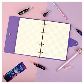 Тетрадь на кольцах 120л., А5, клетка MESHU "Miumiu", с пластиковой обложкой