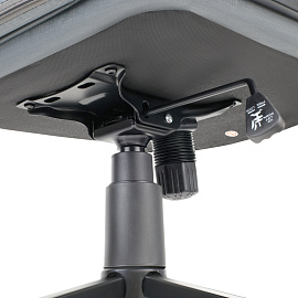 Кресло руководителя Helmi HL-E44 "Slot", ткань серая