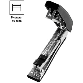 Степлер №10 OfficeSpace до 10л., пластиковый корпус, черный фото Степлер №10 OfficeSpace до 10л., пластиковый корпус, черный