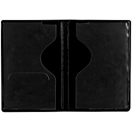 Обложка для паспорта OfficeSpace "Герб", экокожа, черный