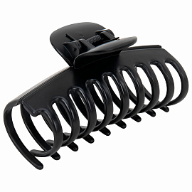 Крабы для волос НАБОР 3 шт., 8,5 см / 8,5 см / 11 см, soft-touch, чёрный, MONTE VITA (МОНТЕ ВИТА), 457032