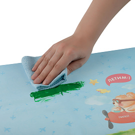 Клеенка для уроков труда Мульти-Пульти "Летим", 35*50см, ПВХ