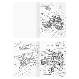 Раскраска А4, 16 стр., ТРИ СОВЫ "Для мальчиков