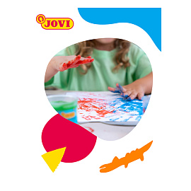 Краски пальчиковые JOVI (Испания), 6 цветов по 125 мл, на водной основе, в баночках, 560/S