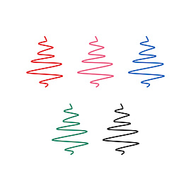 Набор гелевых ручек OfficeSpace 05цв., 1,0мм, европодвес