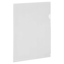 Папка-уголок жесткая А4 BRAUBERG UNIVERSAL, прозрачная, 0,15 мм, 273049