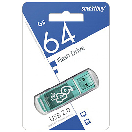 Флешка USB 2.0 64 ГБ Smartbuy Glossy (SB64GBGS-G)