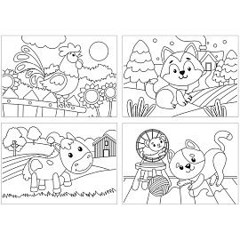 Раскраска в папке А5, 48 л. Мульти-Пульти "Домашние животные