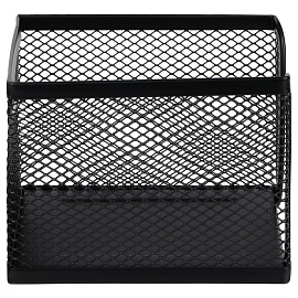 Подставка для бумажного блока СТАММ, 9*9*5см, металлическая, черная