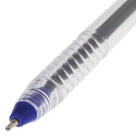 Ручка шариковая масляная STAFF "EVERYDAY" OBP-226, СИНЯЯ, корпус прозрачный, игольчатый узел 0,7 мм, линия письма 0,35 мм, 141705 фото Ручка шариковая масляная STAFF "EVERYDAY" OBP-226, СИНЯЯ, корпус прозрачный, игольчатый узел 0,7 мм, линия письма 0,35 мм, 141705